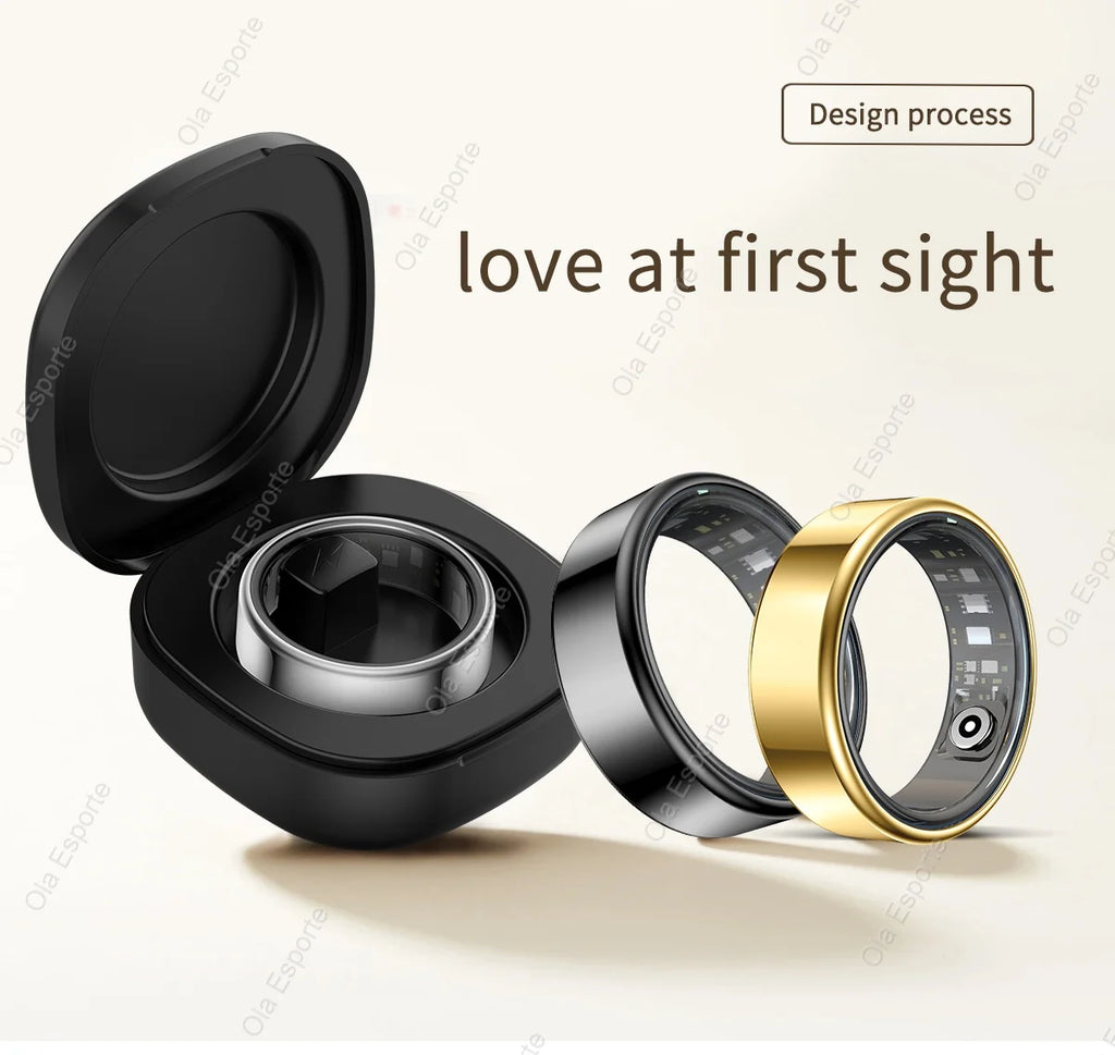 New OvaaWaves-Smart Ring Men Women, Heart Rate and Blood Oxygen